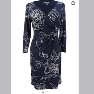 Ralph Lauren Floral-Print Matte Jersey Midi Dress